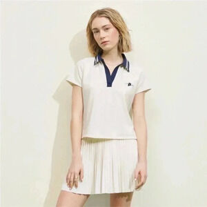 NWT Prince Pickleball Women's Short Sleeve
Polo‎ Shirt - Cream XXL